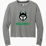 HILLCREST HIGH SCHOOL HUSKIES <span class="pdp-name-mascot">HILLCREST HUSKIES</span> New Era Women's Tri-Blend Fleece Long Sleeve Crew Front Thumbnail