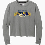 Elm Creek Buffaloes <span class="pdp-name-mascot">Elm Creek Buffaloes</span> New Era Women's Tri-Blend Fleece Long Sleeve Crew Front Thumbnail