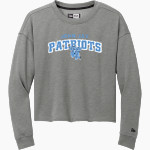 JOHN JAY HIGH SCHOOL PATRIOTS <span class="pdp-name-mascot">JOHN JAY PATRIOTS</span> New Era Women's Tri-Blend Fleece Long Sleeve Crew Front Thumbnail