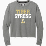 Lebanon Tigers <span class="pdp-name-mascot">Lebanon Tigers</span> New Era Women's Tri-Blend Fleece Long Sleeve Crew Front Thumbnail
