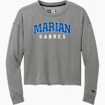 Marian SABRES <span class="pdp-name-mascot">Marian University SABRES</span> New Era Women's Tri-Blend Fleece Long Sleeve Crew Front Thumbnail