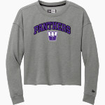 Walsenburg JR SR High School PANTHERS New Era Women's Tri-Blend Fleece Long Sleeve Crew Front Thumbnail