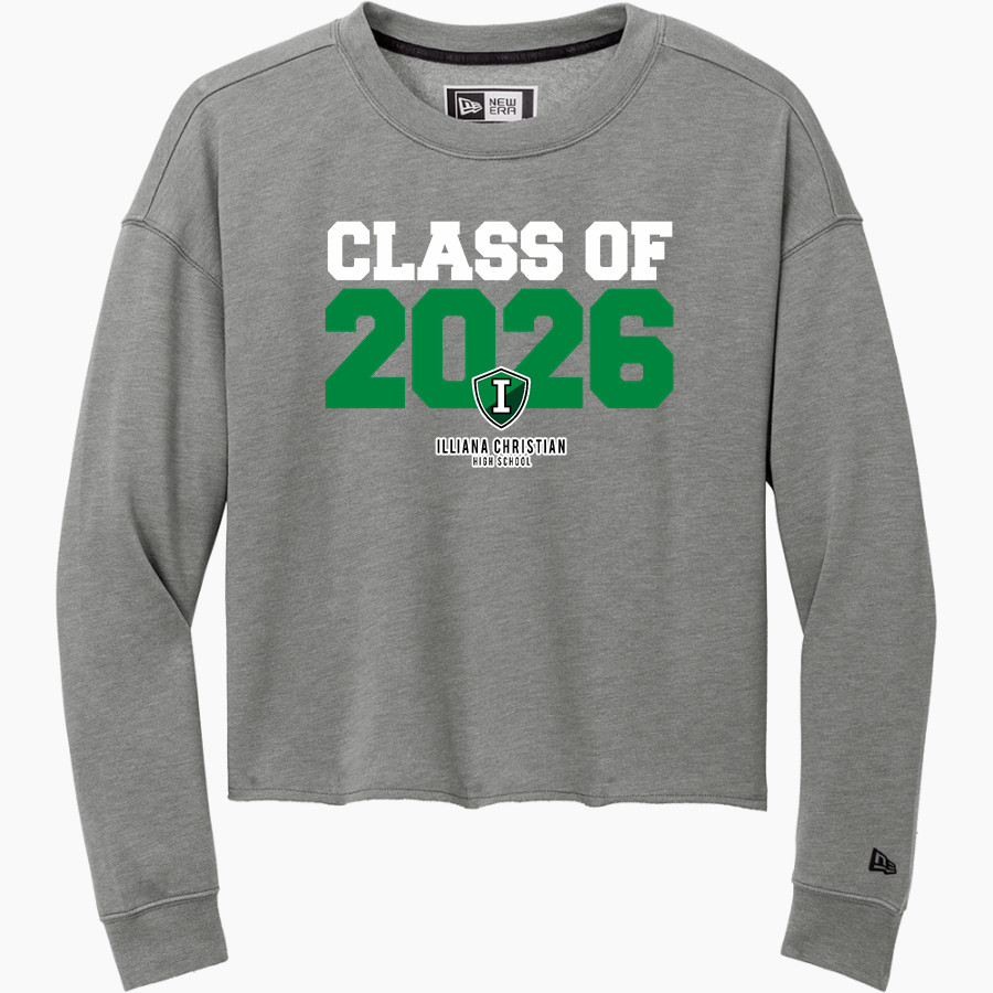 ILLIANA CHRISTIAN HIGH SCHOOL VIKINGS New Era Women's Tri-Blend Fleece Long Sleeve Crew