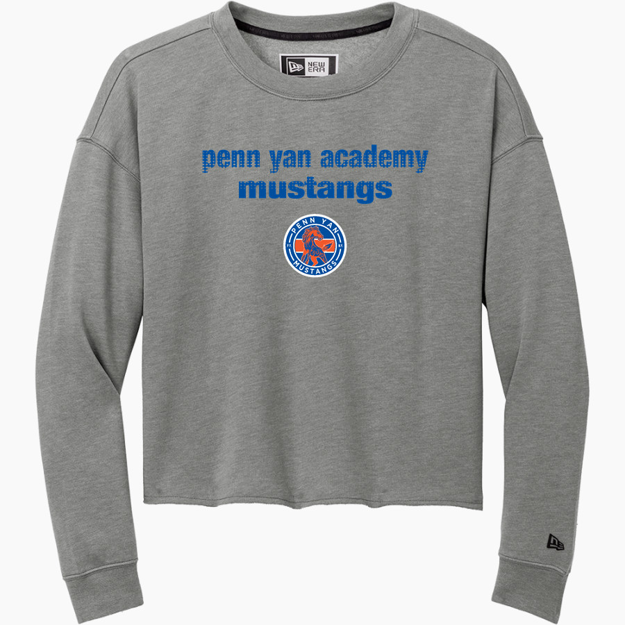 Penn Yan Academy Mustangs <span class="pdp-name-mascot">Penn Yan Academy Mustangs</span> New Era Women's Tri-Blend Fleece Long Sleeve Crew