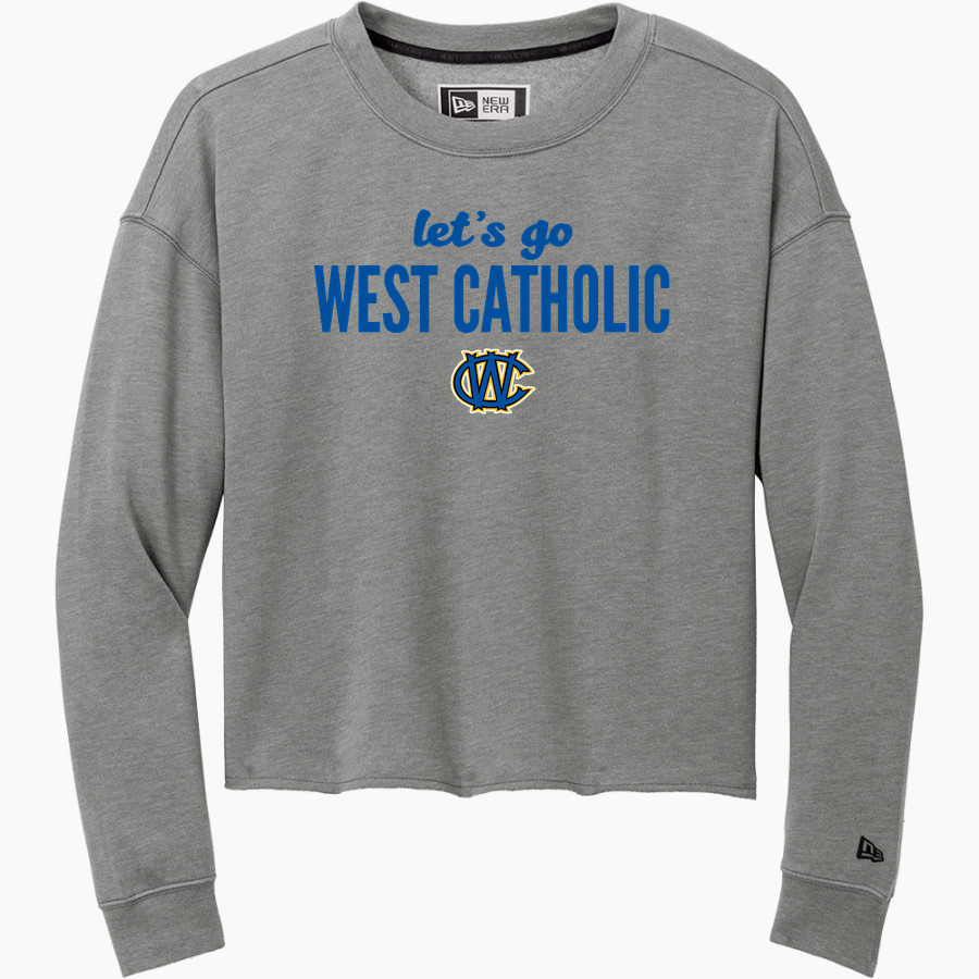 WEST PHILADELPHIA CATHOLIC HIGH SCHOOL BURRS New Era Women's Tri-Blend Fleece Long Sleeve Crew