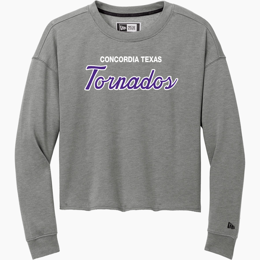 Concordia Tornados New Era Women's Tri-Blend Fleece Long Sleeve Crew