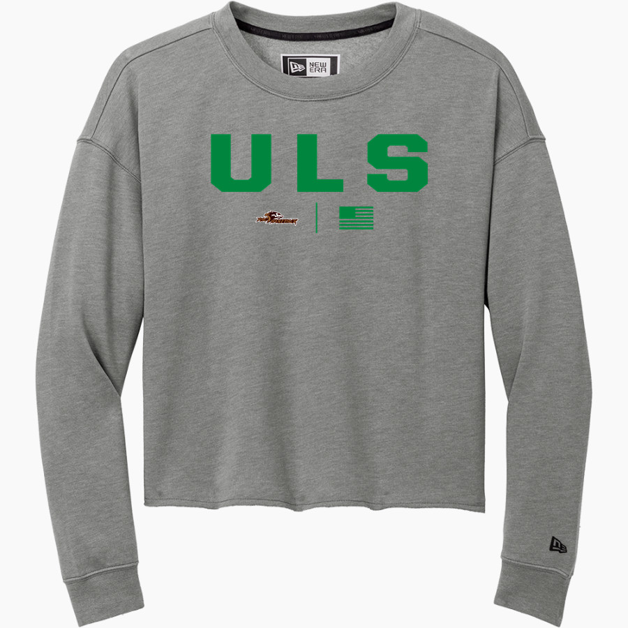 ULS Jr. Bows New Era Women's Tri-Blend Fleece Long Sleeve Crew