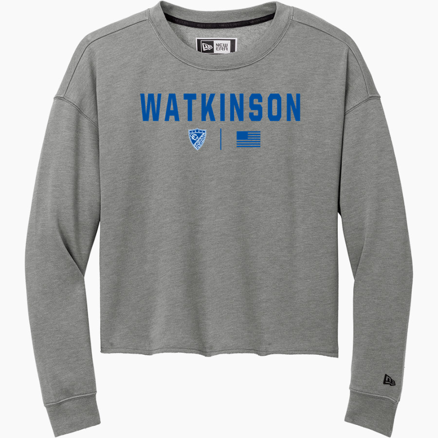 Watkinson Rams <span class="pdp-name-mascot">Watkinson Rams</span> New Era Women's Tri-Blend Fleece Long Sleeve Crew