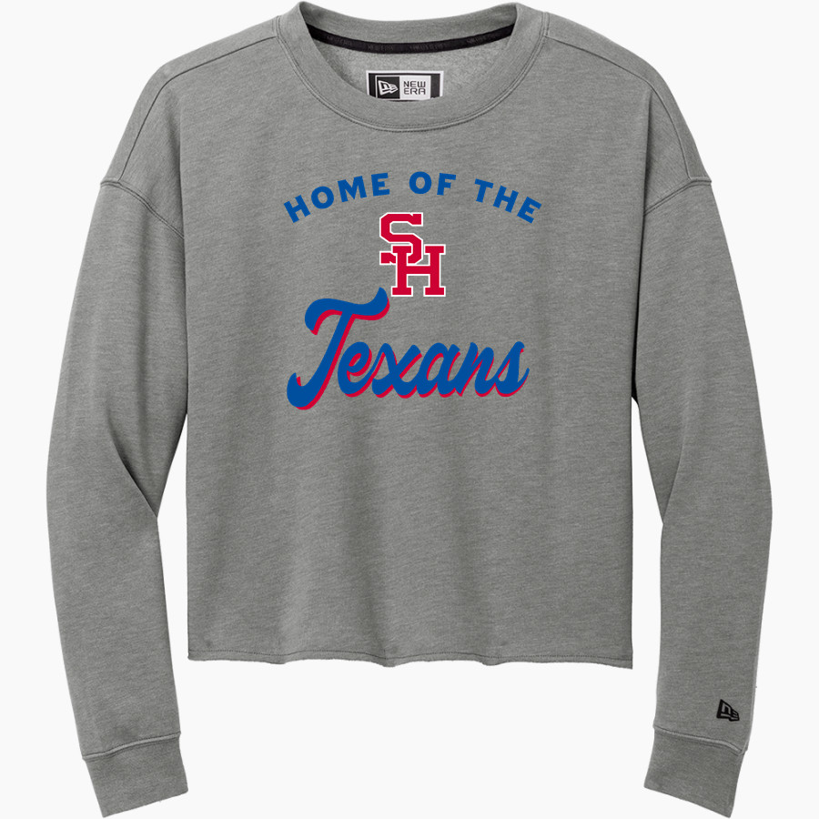 SAM HOUSTON HIGH SCHOOL TEXANS <span class="pdp-name-mascot">SAM HOUSTON TEXANS</span> New Era Women's Tri-Blend Fleece Long Sleeve Crew