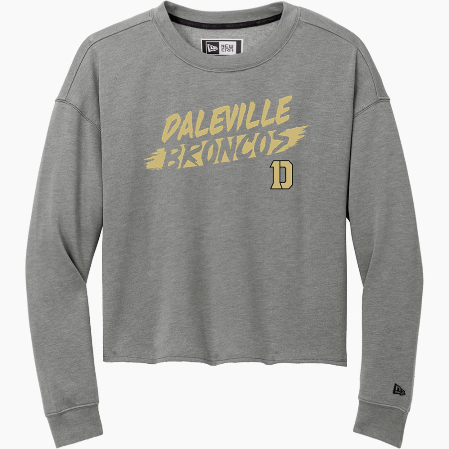 Daleville Broncos New Era Women's Tri-Blend Fleece Long Sleeve Crew