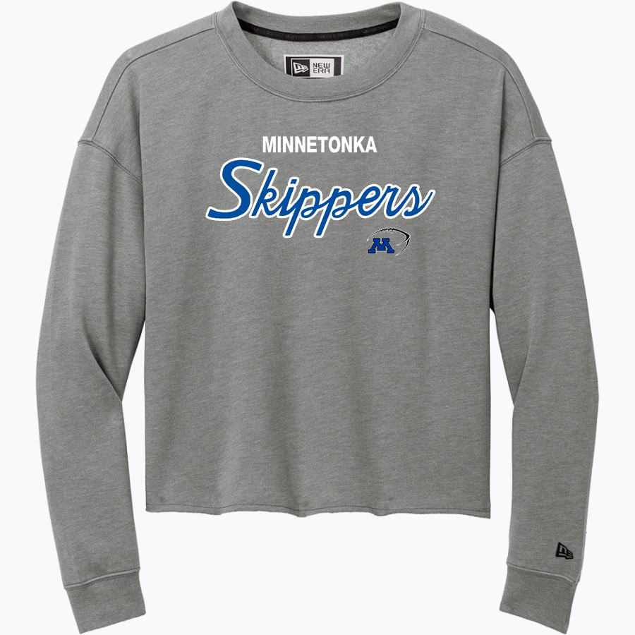Minnetonka Skippers New Era Women's Tri-Blend Fleece Long Sleeve Crew
