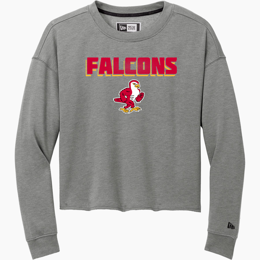 Friends FALCONS New Era Women's Tri-Blend Fleece Long Sleeve Crew