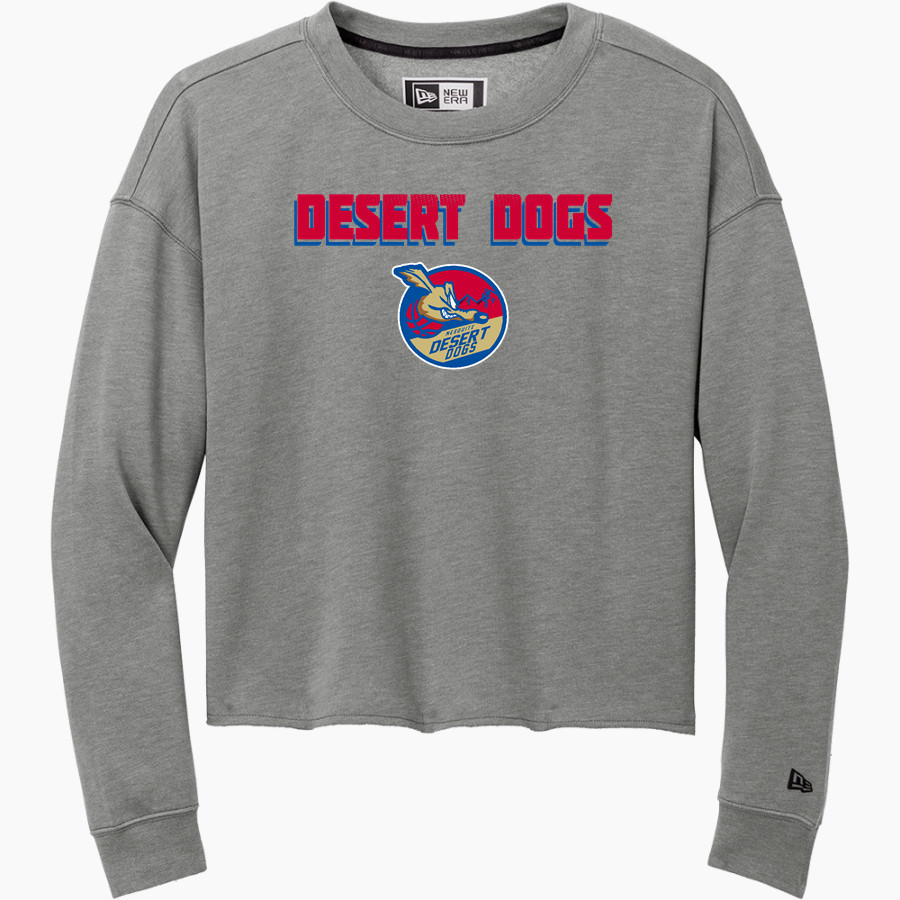 Mesquite Desert Dogs New Era Women's Tri-Blend Fleece Long Sleeve Crew