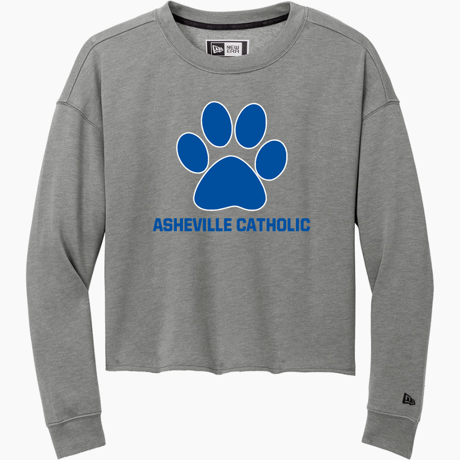 Asheville Catholic School Asheville Catholic <span class="pdp-name-mascot">Asheville Catholic School</span> New Era Women's Tri-Blend Fleece Long Sleeve Crew