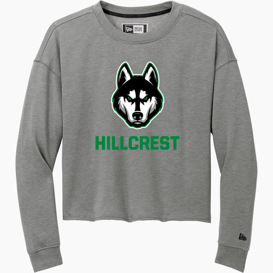 HILLCREST HIGH SCHOOL HUSKIES <span class="pdp-name-mascot">HILLCREST HUSKIES</span> New Era Women's Tri-Blend Fleece Long Sleeve Crew