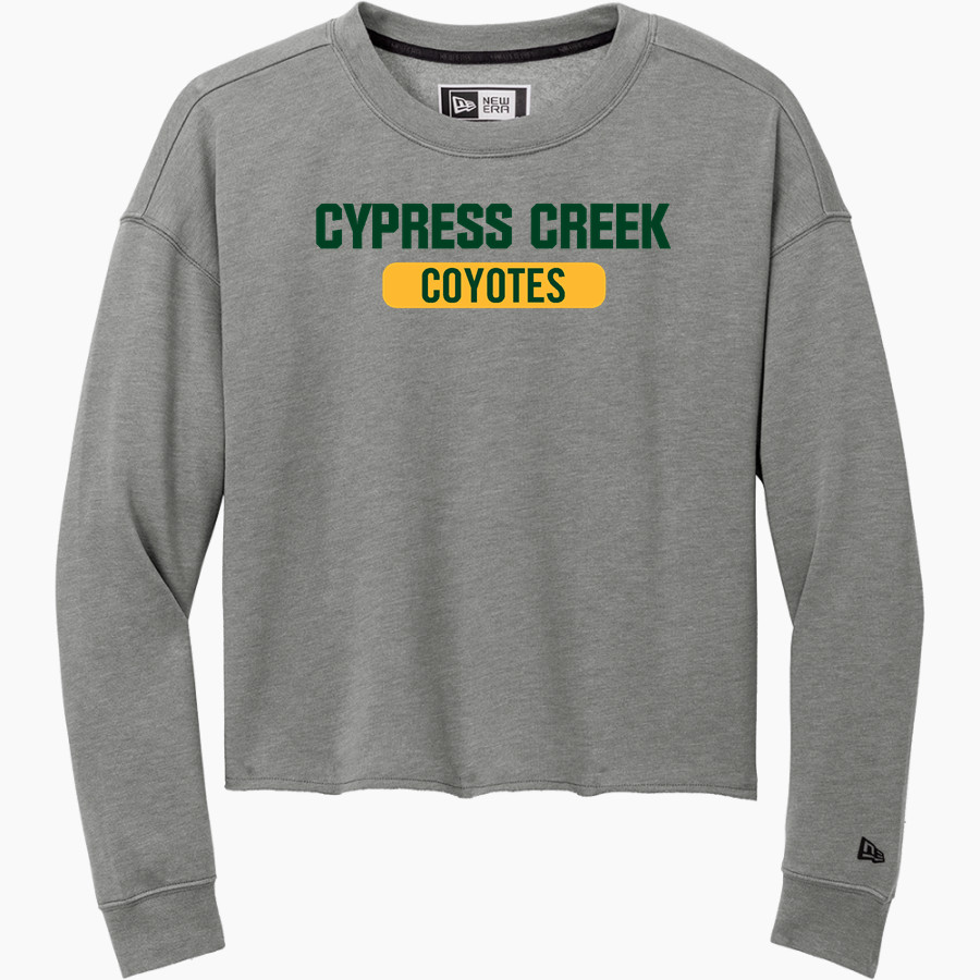 Cypress Creek Coyotes <span class="pdp-name-mascot">Cypress Creek Coyotes</span> New Era Women's Tri-Blend Fleece Long Sleeve Crew