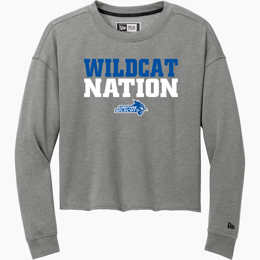 UMPIRE HIGH SCHOOL WILDCATS <span class="pdp-name-mascot">UMPIRE WILDCATS</span> New Era Women's Tri-Blend Fleece Long Sleeve Crew