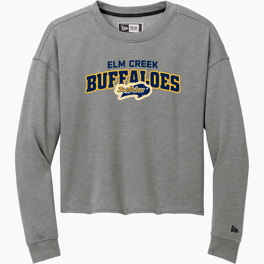 Elm Creek Buffaloes <span class="pdp-name-mascot">Elm Creek Buffaloes</span> New Era Women's Tri-Blend Fleece Long Sleeve Crew