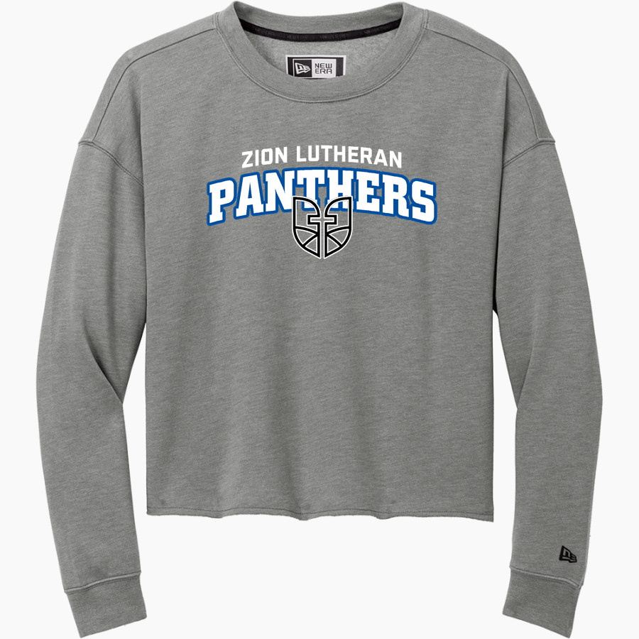 Zion Lutheran School Panthers New Era Women's Tri-Blend Fleece Long Sleeve Crew