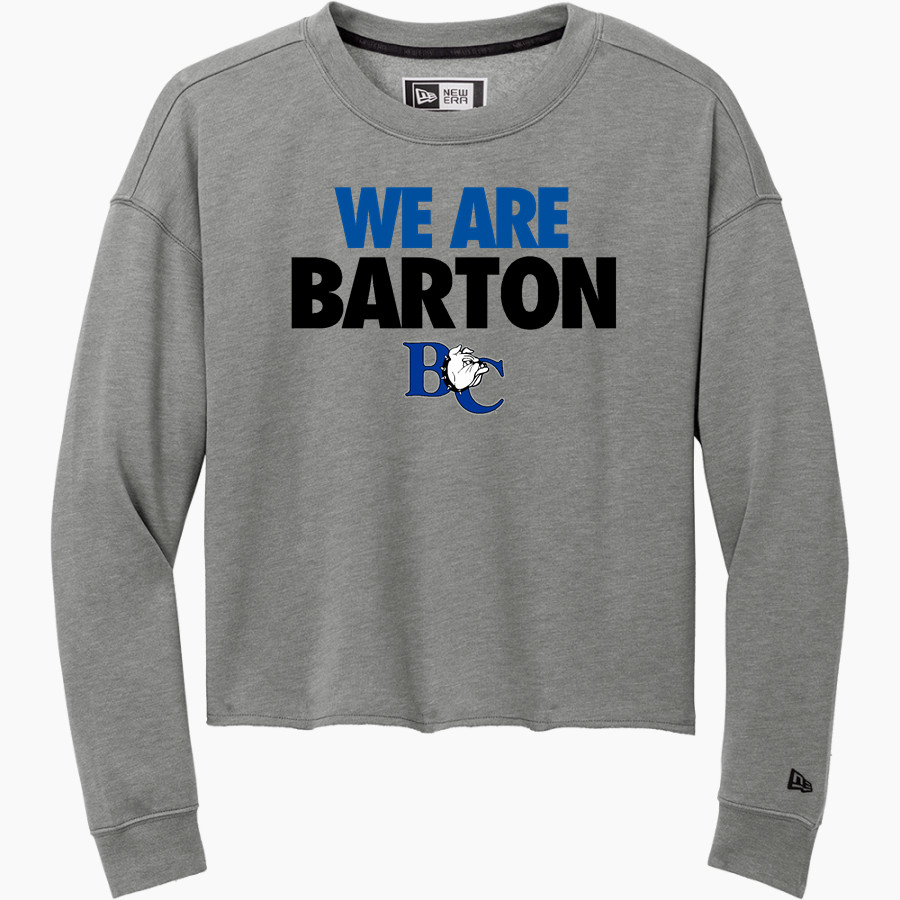 Barton College Official Store of the Bulldogs <span class="pdp-name-mascot">Barton Bulldogs</span> New Era Women's Tri-Blend Fleece Long Sleeve Crew