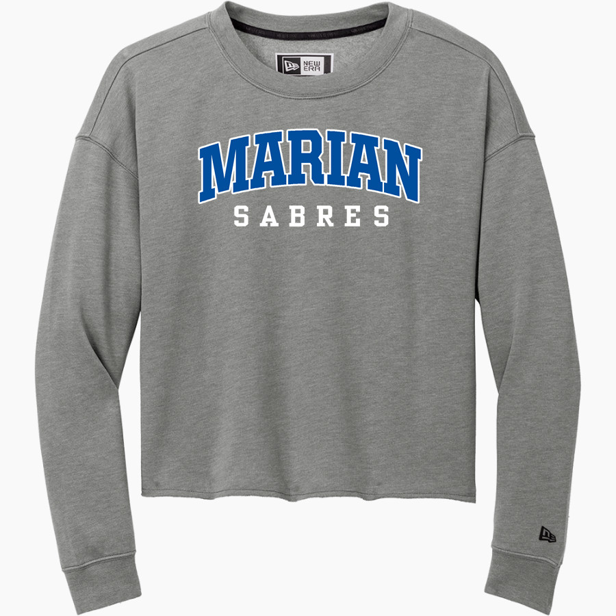 Marian SABRES <span class="pdp-name-mascot">Marian University SABRES</span> New Era Women's Tri-Blend Fleece Long Sleeve Crew