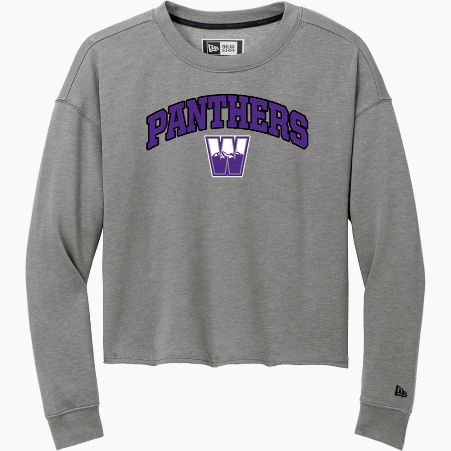Walsenburg JR SR High School PANTHERS New Era Women's Tri-Blend Fleece Long Sleeve Crew