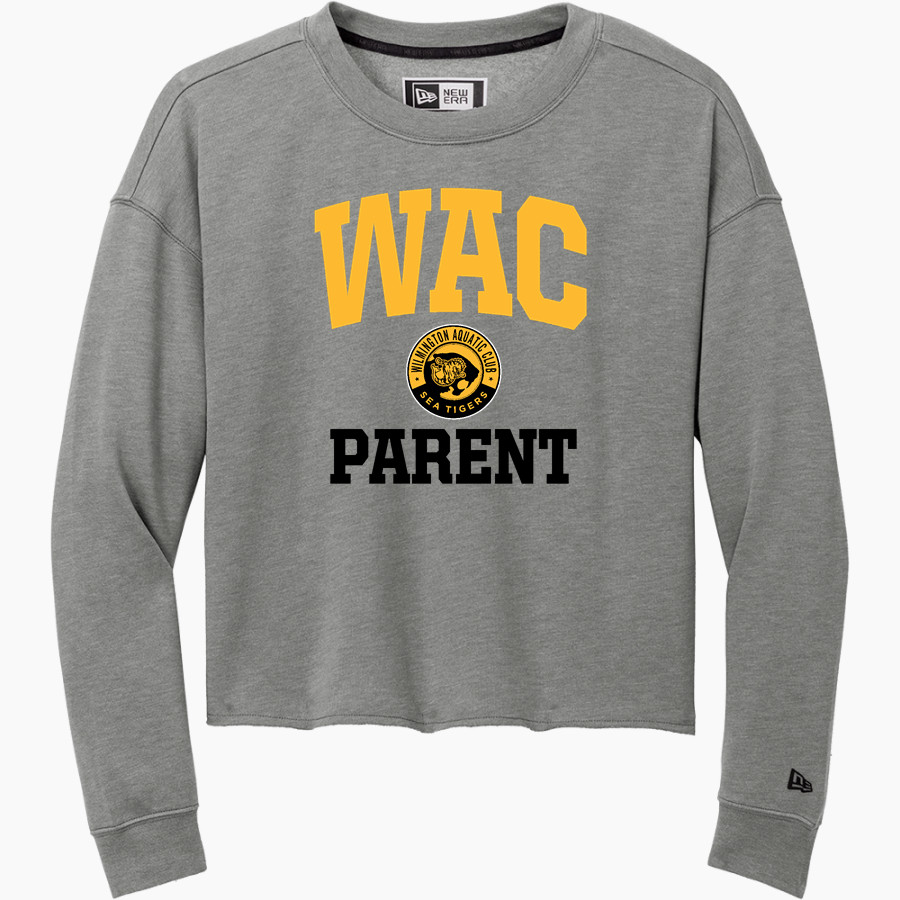 Wilmington Aquatic Club Sea Tigers <span class="pdp-name-mascot">Wilmington Aquatic Club Sea Tigers</span> New Era Women's Tri-Blend Fleece Long Sleeve Crew
