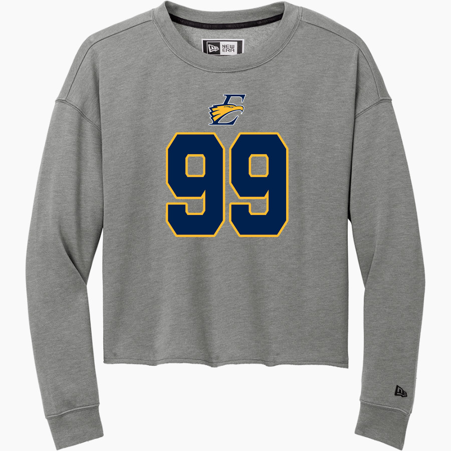 EAST MECKLENBURG HIGH SCHOOL EAGLES <span class="pdp-name-mascot">EAST MECKLENBURG EAGLES</span> New Era Women's Tri-Blend Fleece Long Sleeve Crew