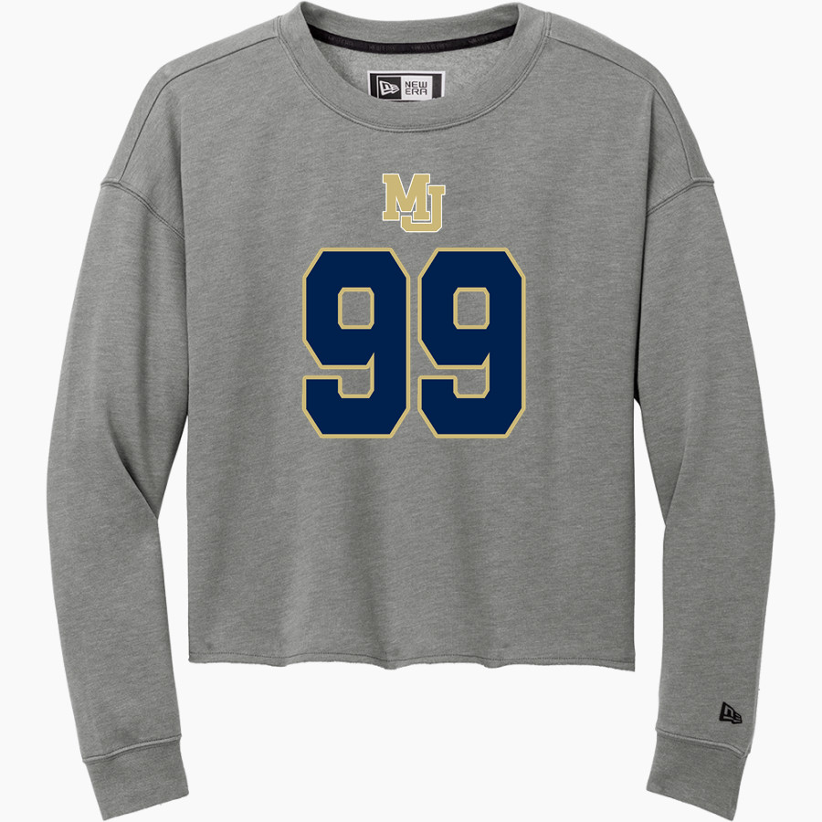 Morris Jeff Pelicans New Era Women's Tri-Blend Fleece Long Sleeve Crew