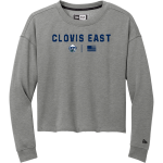 Clovis East Timberwolves <span class="pdp-name-mascot">Clovis East High School Timberwolves</span> New Era Women's Tri-Blend Fleece Long Sleeve Crew Front Thumbnail
