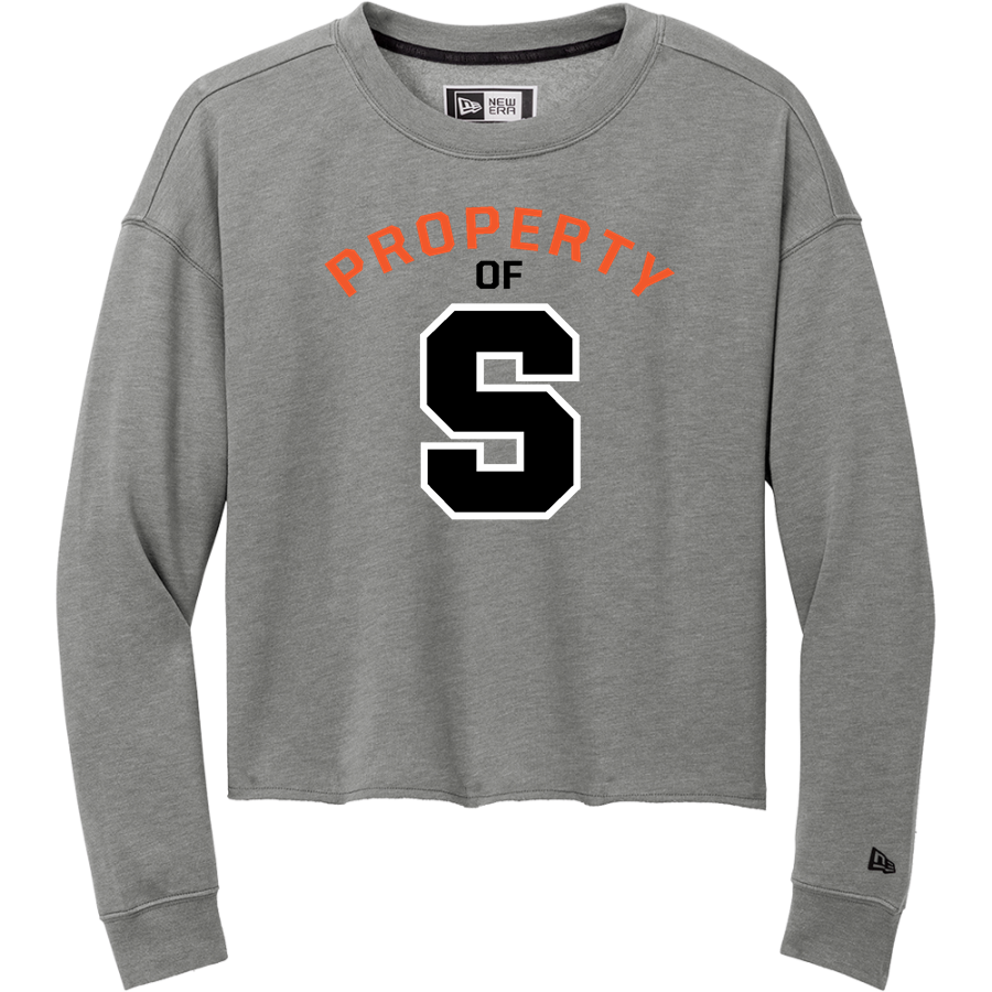 Schuylerville Horses <span class="pdp-name-mascot">Schuylerville Black Horses</span> New Era Women's Tri-Blend Fleece Long Sleeve Crew