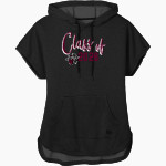 CAMERON YOE HIGH SCHOOL YOEMEN <span class="pdp-name-mascot">CAMERON - YOE YOEMEN</span> New Era Women's Performance Terry Short Sleeve Hoodie Front Thumbnail