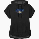 Oral Roberts Golden Eagles <span class="pdp-name-mascot">Oral Roberts Golden Eagles</span> New Era Women's Performance Terry Short Sleeve Hoodie Front Thumbnail