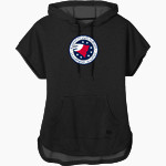 Kairos Public Schools Patriots <span class="pdp-name-mascot">Kairos Public Schools Patriots</span> New Era Women's Performance Terry Short Sleeve Hoodie Front Thumbnail