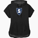 STAUNTON HIGH SCHOOL STORM <span class="pdp-name-mascot">STORM STORM</span> New Era Women's Performance Terry Short Sleeve Hoodie Front Thumbnail