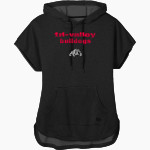 Tri-valley Bulldogs <span class="pdp-name-mascot">Tri-valley Bulldogs</span> New Era Women's Performance Terry Short Sleeve Hoodie Front Thumbnail