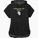 HATHAWAY BROWN SCHOOL BLAZERS <span class="pdp-name-mascot">Hathaway Brown School BLAZERS</span> New Era Women's Performance Terry Short Sleeve Hoodie Front Thumbnail