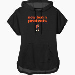 NEW BERLIN HIGH SCHOOL PRETZELS <span class="pdp-name-mascot">NEW BERLIN PRETZELS</span> New Era Women's Performance Terry Short Sleeve Hoodie Front Thumbnail