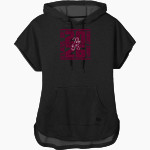 AMHERST COUNTY HIGH SCHOOL LANCERS New Era Women's Performance Terry Short Sleeve Hoodie Front Thumbnail