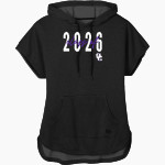 Gem City Throwbacks <span class="pdp-name-mascot">Gem City Throwbacks</span> New Era Women's Performance Terry Short Sleeve Hoodie Front Thumbnail