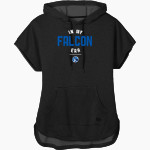 Christ Little Rock Falcons <span class="pdp-name-mascot">Christ Little Rock Falcons</span> New Era Women's Performance Terry Short Sleeve Hoodie Front Thumbnail