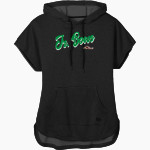ULS Jr. Bows <span class="pdp-name-mascot">Junior Rainbows</span> New Era Women's Performance Terry Short Sleeve Hoodie Front Thumbnail