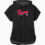 ELECTRA HIGH SCHOOL TIGERS New Era Women's Performance Terry Short Sleeve Hoodie Front Thumbnail