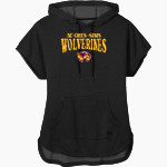 Au Gres-Sims HIGH SCHOOL WOLVERINES <span class="pdp-name-mascot">AU GRES - SIMS WOLVERINES</span> New Era Women's Performance Terry Short Sleeve Hoodie Front Thumbnail
