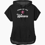 Trinity Warriors New Era Women's Performance Terry Short Sleeve Hoodie Front Thumbnail