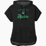 HILLCREST HIGH SCHOOL HUSKIES <span class="pdp-name-mascot">HILLCREST HUSKIES</span> New Era Women's Performance Terry Short Sleeve Hoodie Front Thumbnail