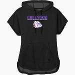 BEMENT MIDDLE SCHOOL BULLDOGS New Era Women's Performance Terry Short Sleeve Hoodie Front Thumbnail