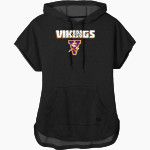 Missouri Valley Vikings <span class="pdp-name-mascot">Missouri Valley College Vikings</span> New Era Women's Performance Terry Short Sleeve Hoodie Front Thumbnail