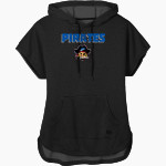 PORTER HIGH SCHOOL PIRATES <span class="pdp-name-mascot">PORTER PIRATES</span> New Era Women's Performance Terry Short Sleeve Hoodie Front Thumbnail