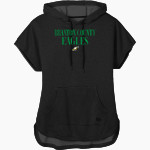 BRAXTON COUNTY HIGH SCHOOL EAGLES <span class="pdp-name-mascot">BRAXTON COUNTY EAGLES</span> New Era Women's Performance Terry Short Sleeve Hoodie Front Thumbnail